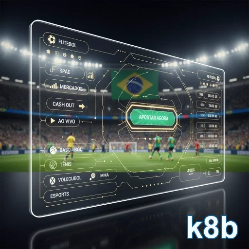 Tela da plataforma k8b com suporte e segurança